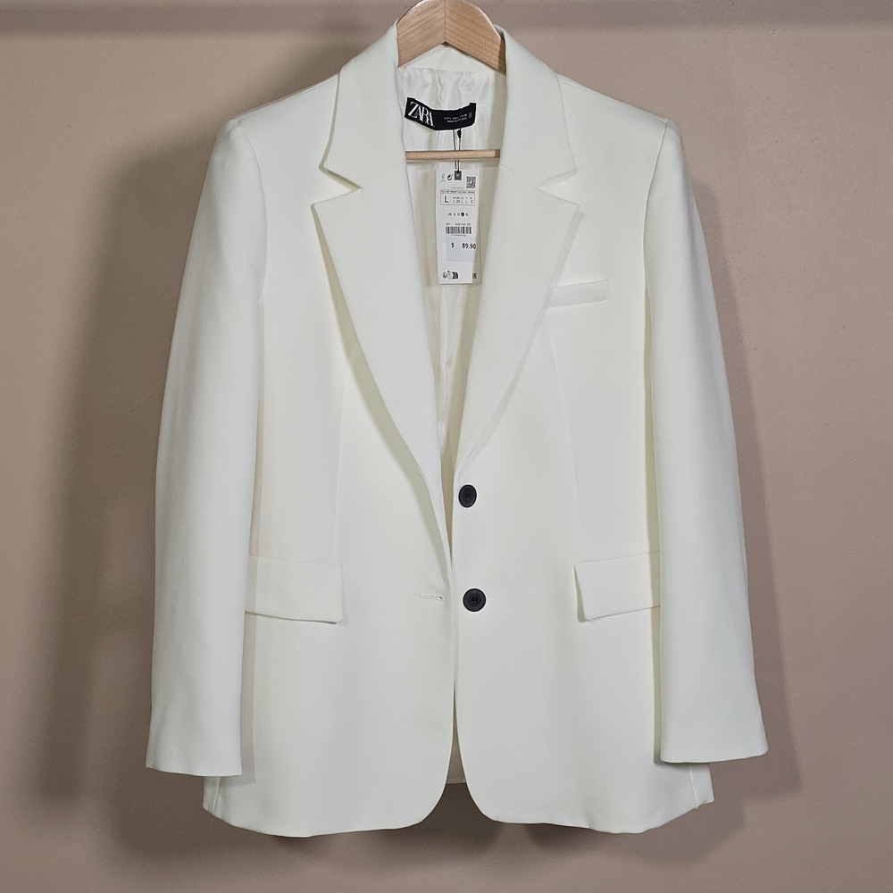 Zara Men's White Blazer